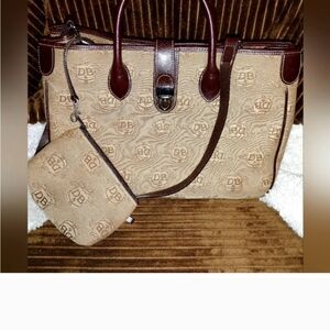 Dooney & Bourke Limited Rdition Donegal Crest Handbag Large Tote + Coin Purse